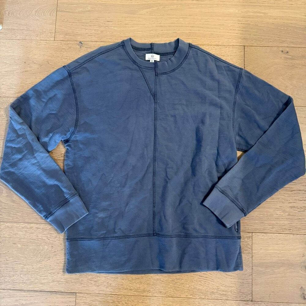 ADRIANO GOLDSCHMIED Mens long sleeve crew neck sweater blue size medium m8